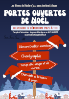 Portes ouvertes du cours de danse Modern'Jazz de Noël 2025